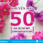 Chương trình Vinaphone khuyến mãi nạp thẻ EZPay ngày 20/11