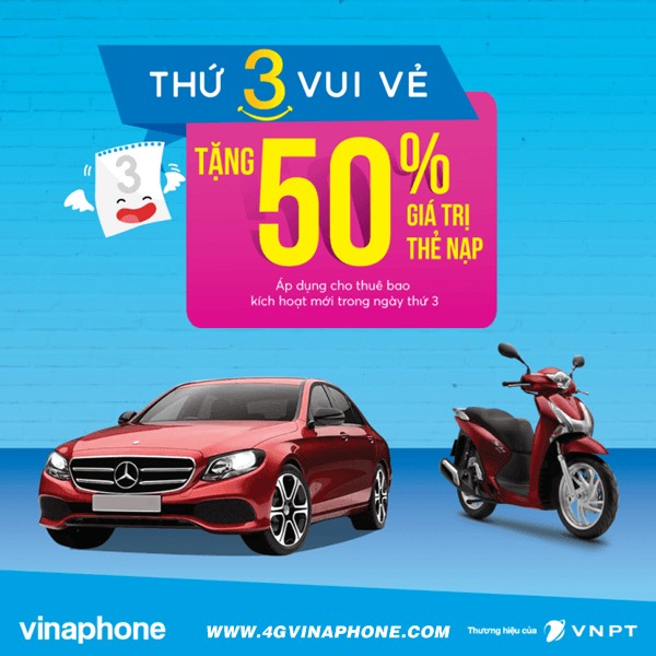 Vinaphone khuyến mãi thứ 3 vui vẻ