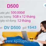 Đăng ký gói D500 Vinaphone trọn gói 12 tháng