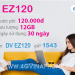 Đăng ký gói EZ120 Vinaphone nhận 12GB