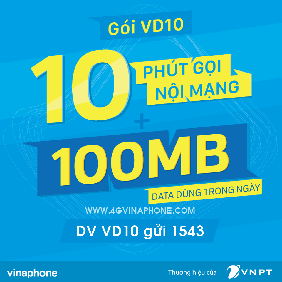 Đăng  ký gói cước VD10 Vinaphone