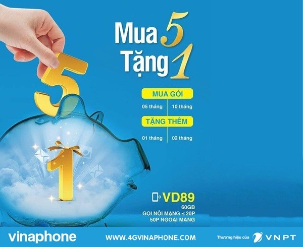 Đăng ký gói VD89 Vinaphone chu kỳ dài