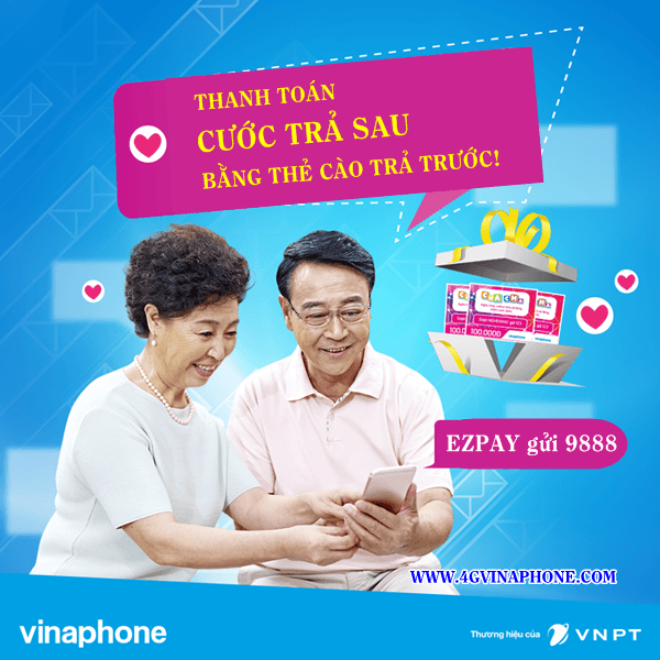 Cách thanh toán cước Vinaphone trả sau bằng thẻ cào điện thoại