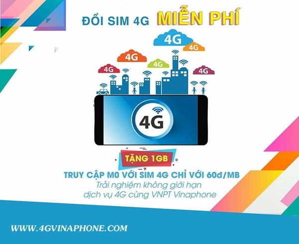 Cách đổi Sim 4G Vinaphone miễn phí