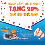 Vinaphone khuyến mãi ngày 30/11/2018