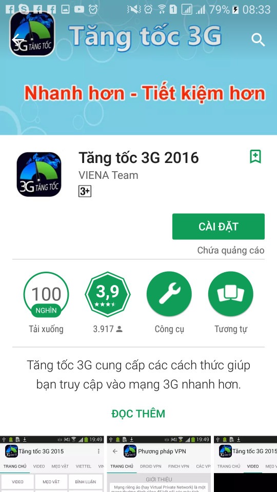 Cách tăng tốc độ 3G Vinaphone