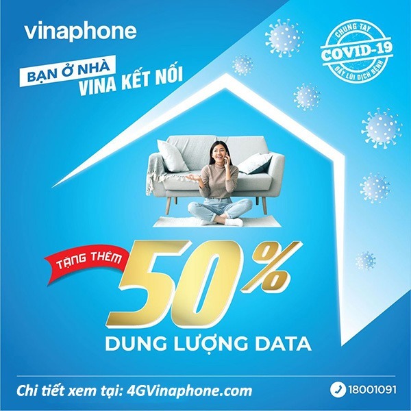 Ưu đãi 20% tiền nạp ngày vàng khi tham gia khuyến mãi Vinaphone 17/4/2020