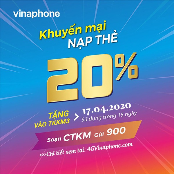 Thông tin chi tiết chương trình khuyến mãi Vinaphone ngày 17/4/2020