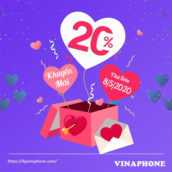 Khuyến mãi Vinaphone ngày 8/5/2020 ưu đãi ngày vàng toàn quốc