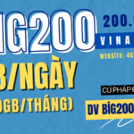 Cách đăng ký gói BIG200 Vinaphone nhận 120GB Data tốc độ cao