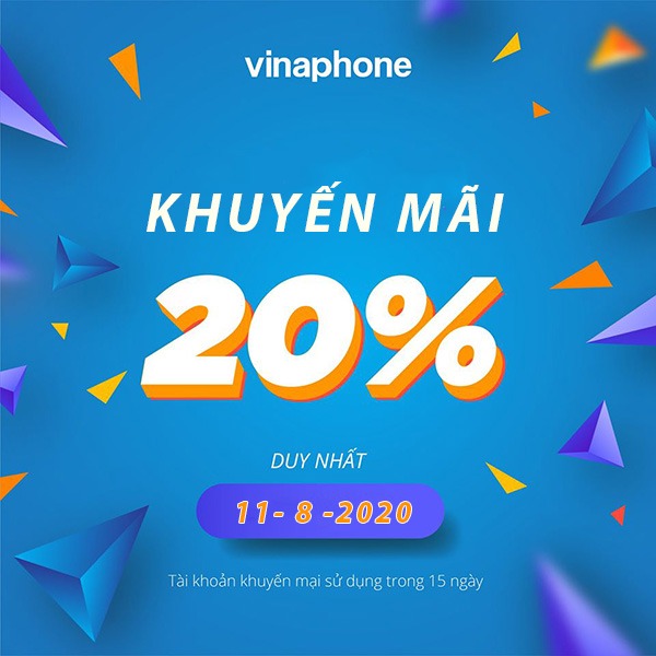 Thông tin chi tiết chương trình khuyến mãi Vinaphone ngày 11/8/2020