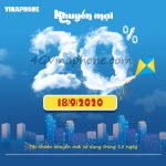 thông tin chương trình Vinaphone khuyến mãi ngày 18/9/2020