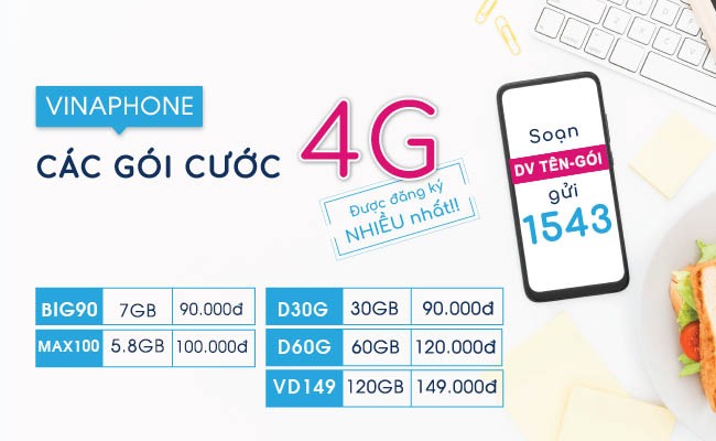 Ưu đãi 2GB data, gọi Free cả tháng chỉ 50K khi đăng ký V50P Vinaphone