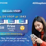 Đăng ký gói cước V50P Vinaphone nhận 2GB data, gọi Free thả ga