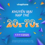 Khuyến mãi Vinaphone ngày 17/11/2020 ưu đãi cho TB may mắn