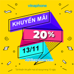 Khuyến mãi Vinaphone ngày 13/11/2020 cho TB may mắn