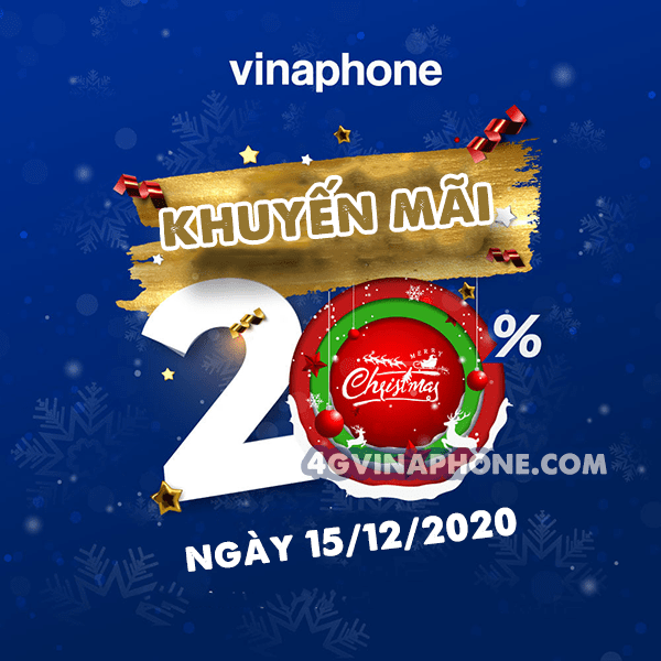 Vinaphone khuyến mãi ngày 15/12/2020 ưu đãi cho TB may mắn