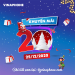 Vinaphone khuyến mãi ngày 25/12/2020 ưu đãi ngày vàng toàn quốc