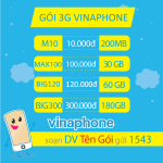 Cách đăng ký gói cước 3G vinaphone trả sau nhận data khủng