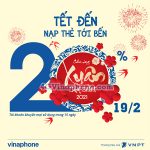 Vinaphone khuyến mãi ngày 19/2/2021 tặng 20% tiền nạp trên toàn quốc