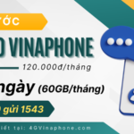 Đăng ký gói cước BIG120 Vinaphone có 60GB data 1 tháng