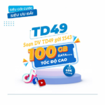 Đăng ký gói cước TD49 Vinaphone miễn phí 100GB data tốc độ cao