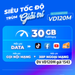 Đăng ký gói cước VD120M Vinaphone miễn phí data và gọi dùng 30 ngày