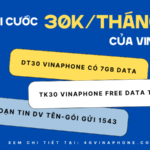 Tổng hợp các gói cước Vinaphone 30K/tháng khuyến mãi hấp dẫn