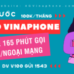 Đăng ký gói cước V100 Vinaphone nhận 165 phút gọi nội ngoại mạng